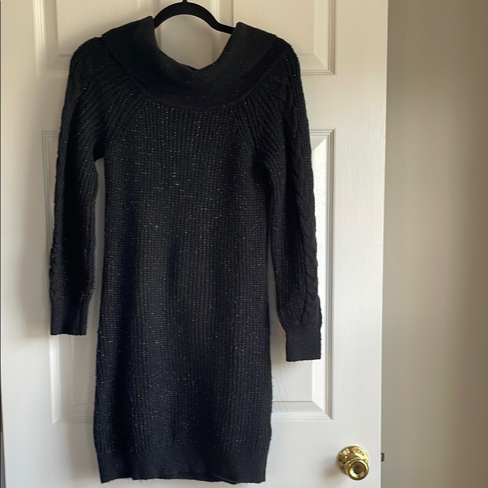 Abercrombie & Fitch Black Knit Sweater Dress